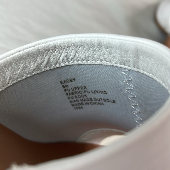 Steve Madden Kacey Slide White Mules Shoes Block Heel Open Toe Vegan Leather 8 - Picture 6 of 10